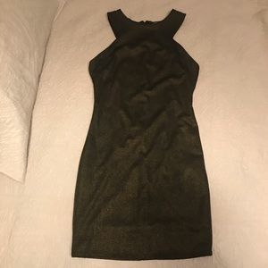 Forever 21 Sparkly Gold Cocktail Dress